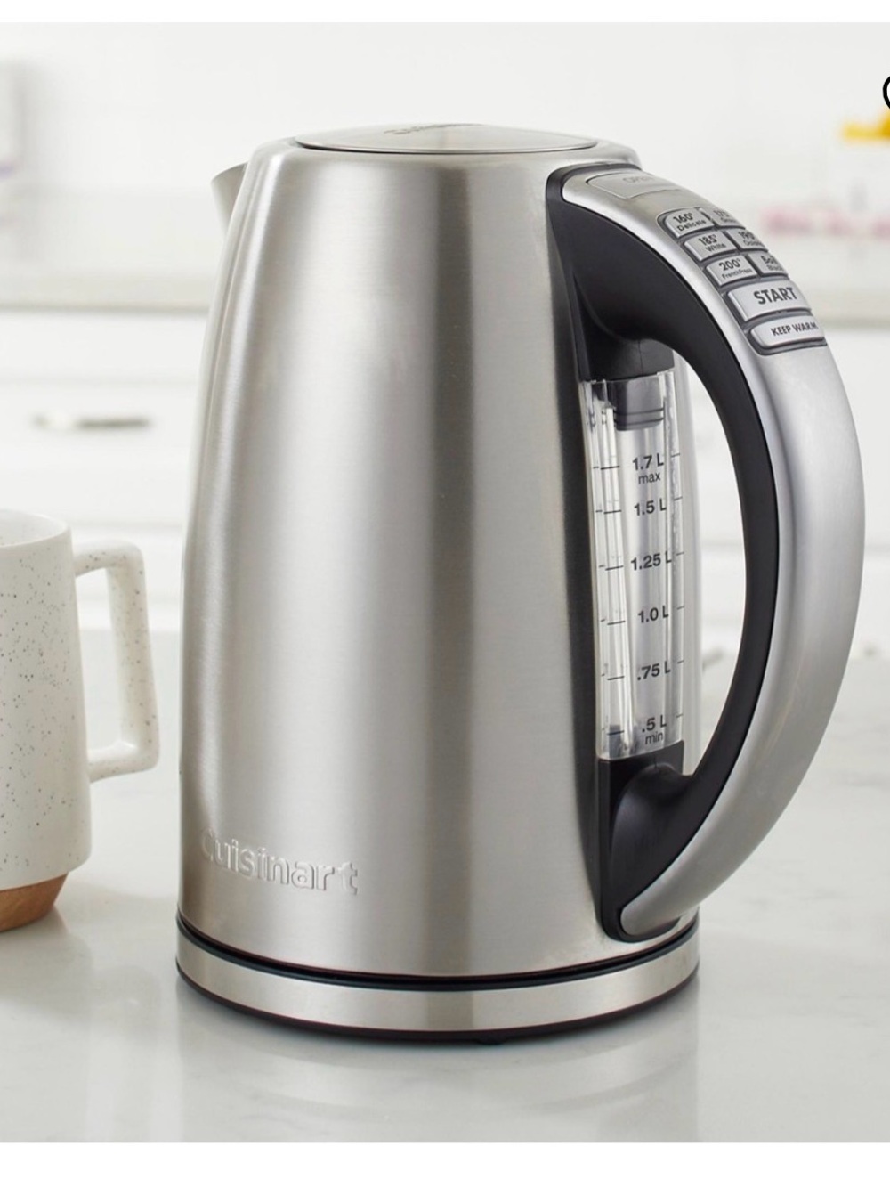 Cuisinart Brushed Stainless Steel Electric Kettle - Silver and Black
